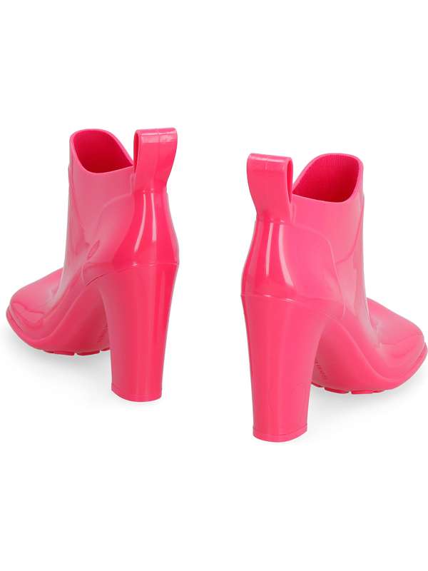 Lollipop Rubber Shine Boots Heel