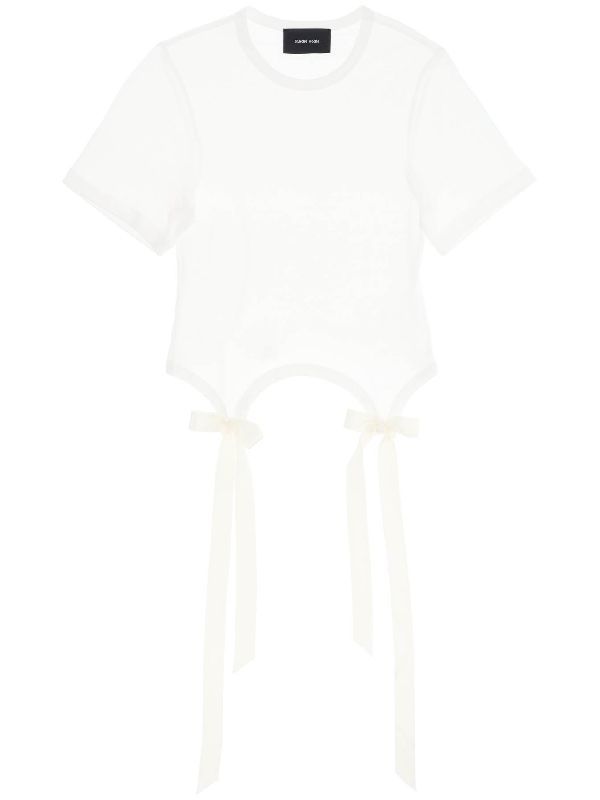 Bow Detail Short-sleeve T-shirt