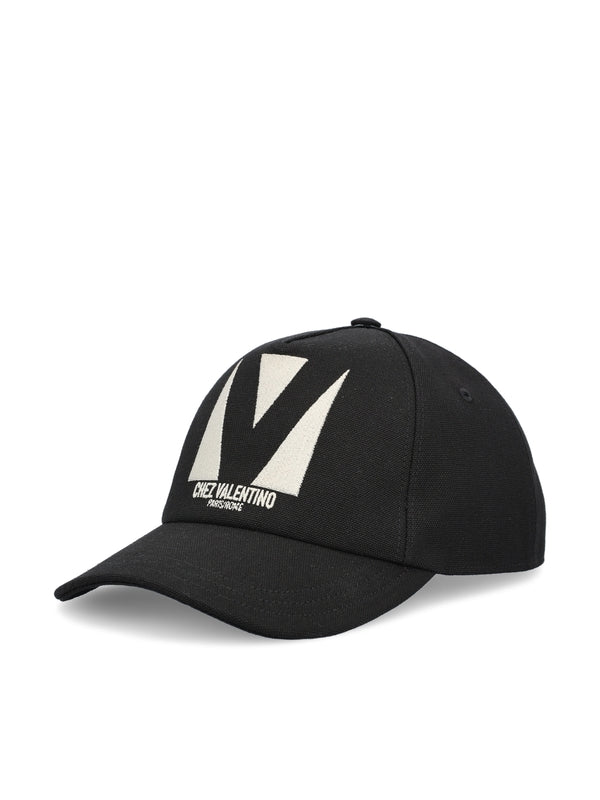 Valentino Black Ball Cap