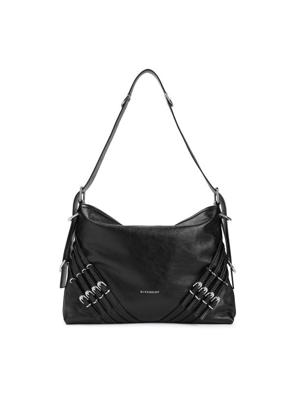 Voyou Buckle Detail Calfskin Shoulder Bag