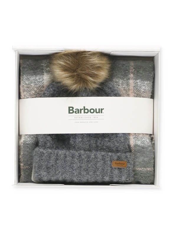 Logo Label Beanie Scarf Set