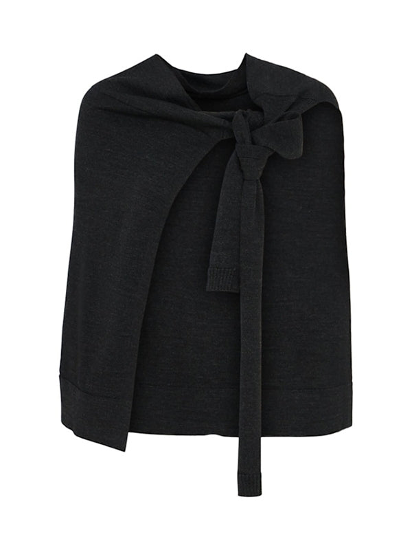 Trompe l'oeil wool scarf