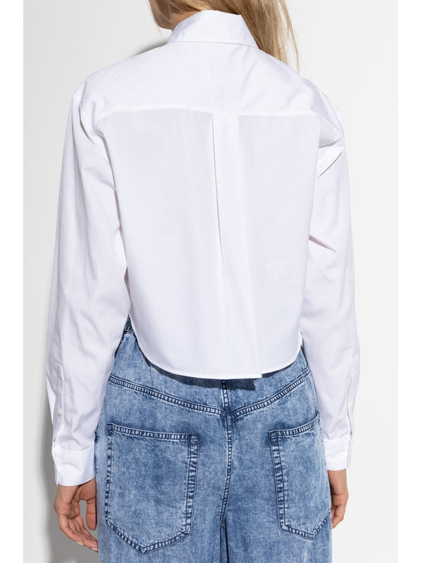 Fleora Crop Cotton Shirt