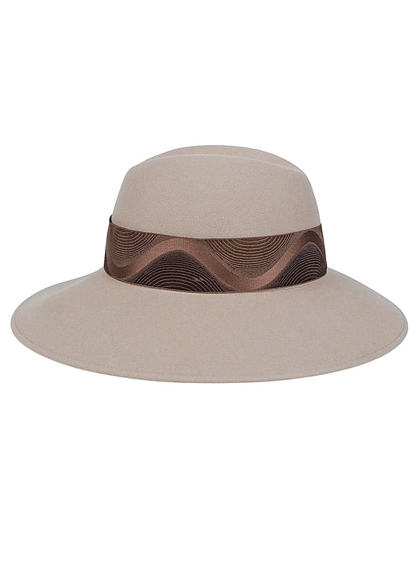 Bow Band Wool
  Cashmere Fedora Hat