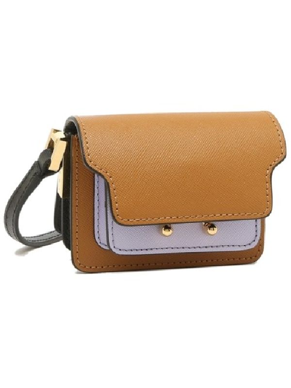 Saffiano Colorblock Trunk Nano Bag