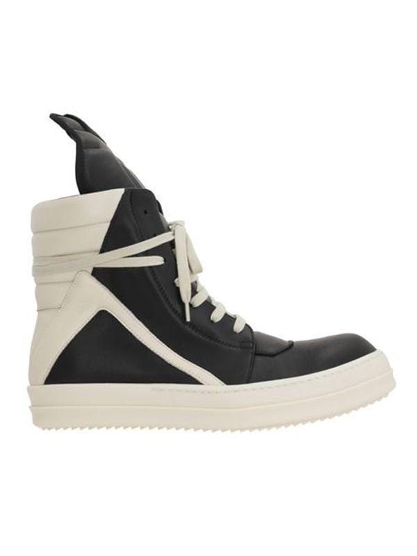 Rick Owens Black High Top Sneakers