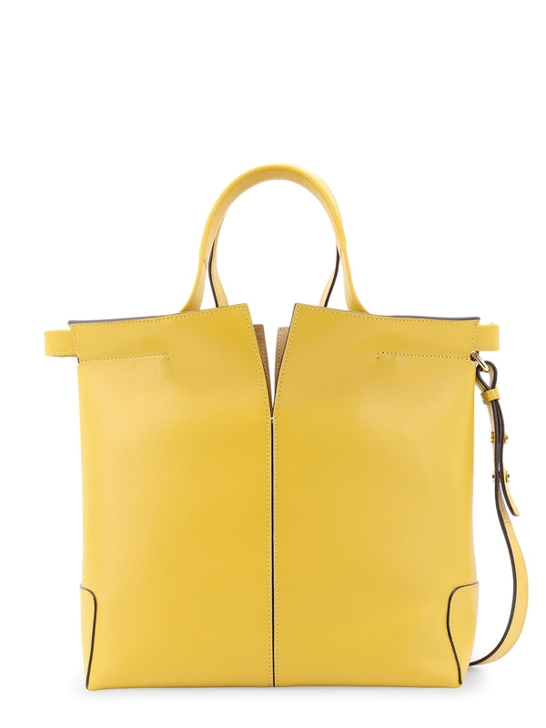 ディ ロゴ レザー スモール トートバッグ