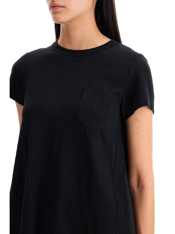 Back Pleated Short-sleeve T-shirt - Jente