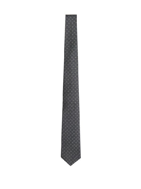 Horsebit Silk Jacquard Tie - Jente