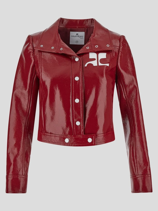 Logo Embossing Biker Jacket