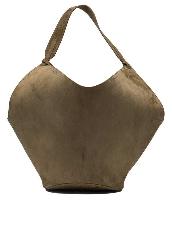 Lotus Suede Medium Tote Bag