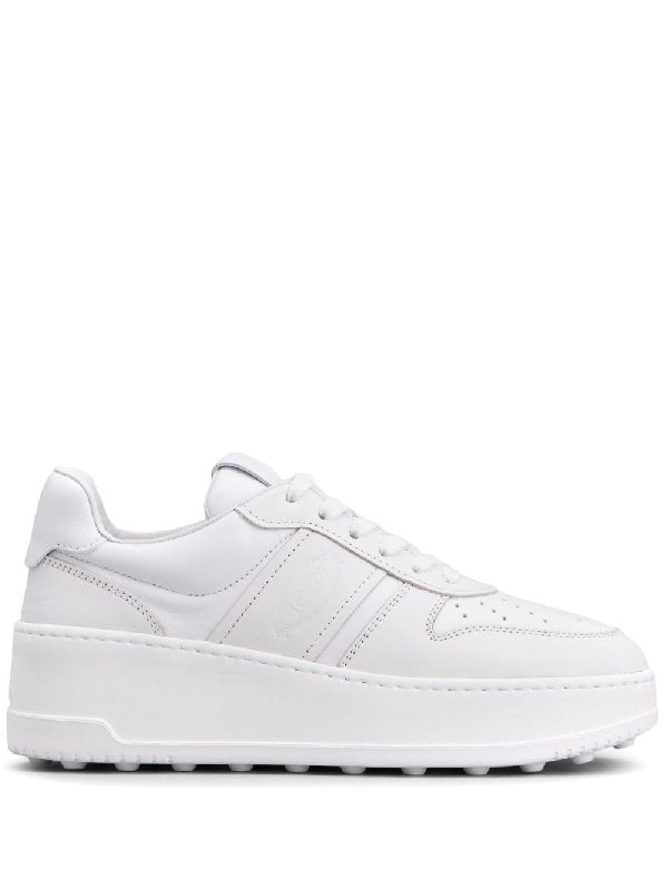 White Platform Leather
  Sneakers