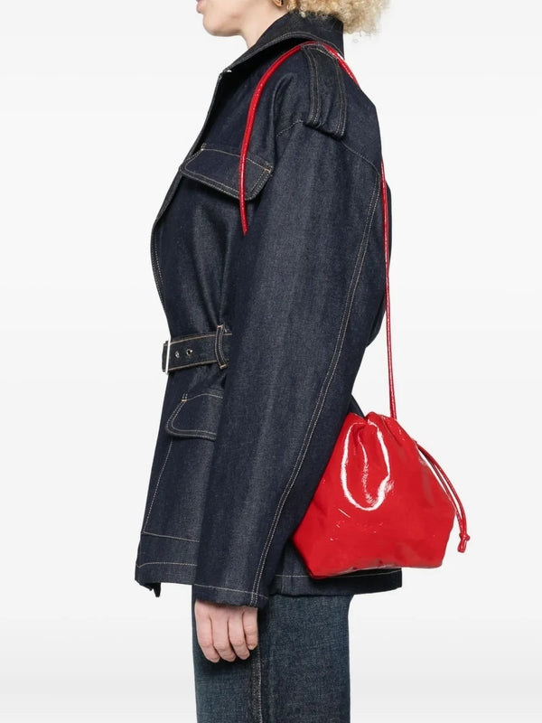 Aliji Red Bucket Bag