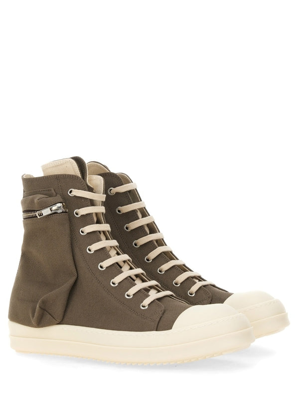 Cargo Cotton High-Top Sneakers