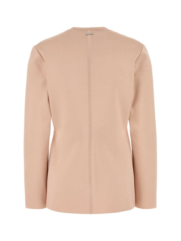 Back Logo One Button Cardigan