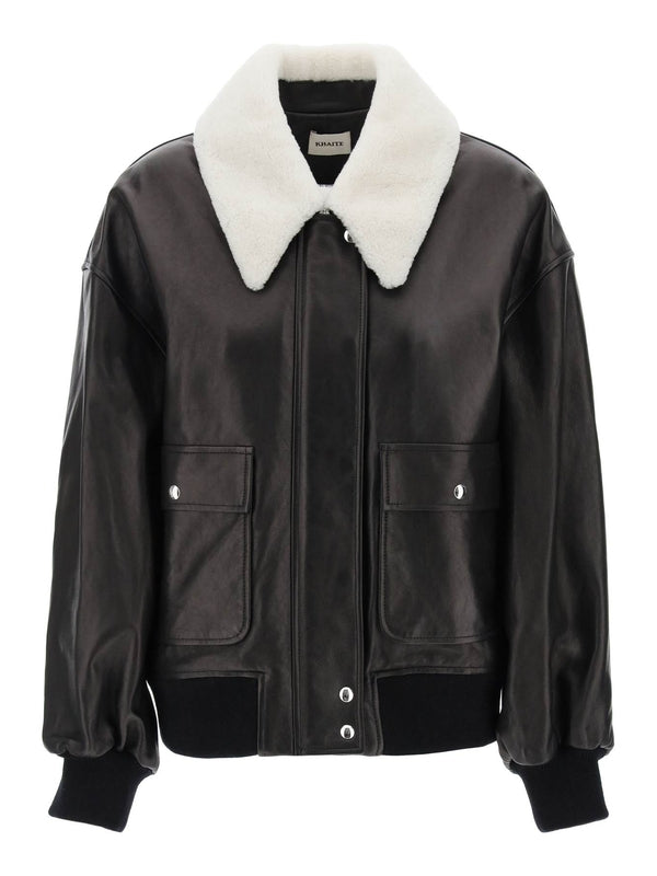 KHAITE - Shellar Leather Jacket - Jente