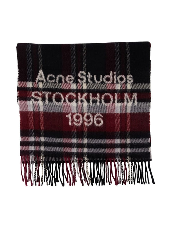 Acne Studios Checked Wool Mufflers