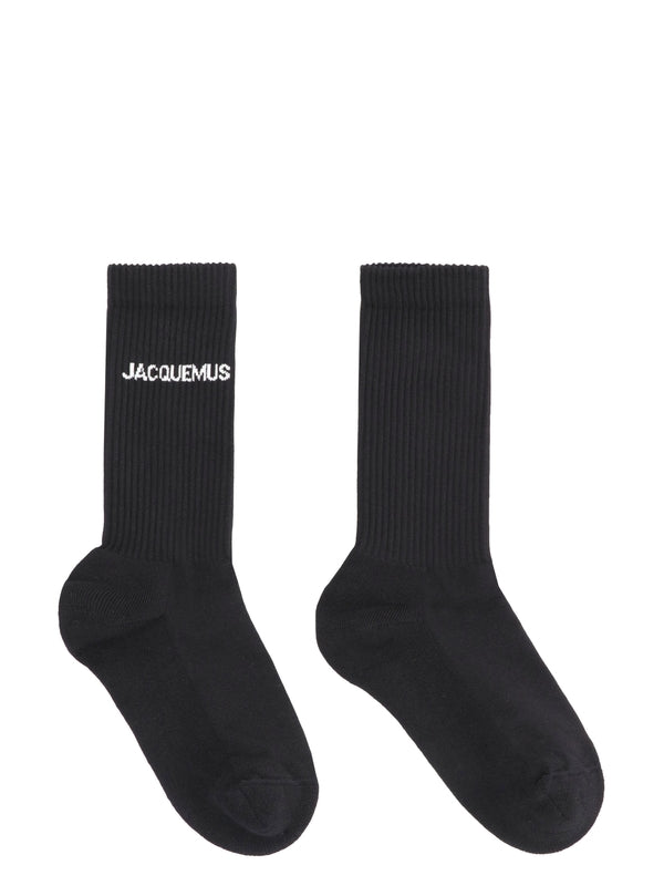 Jacquard Logo High-Top Socks