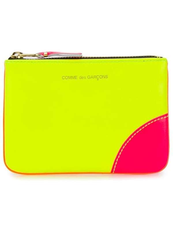 Multicolor Logo Leather Zip Wallet