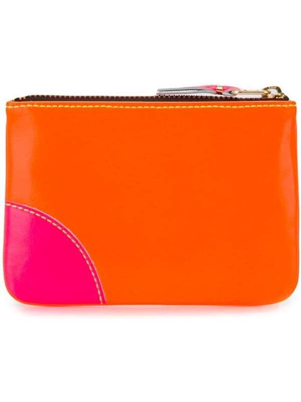 Multicolor Logo Leather Zip Wallet