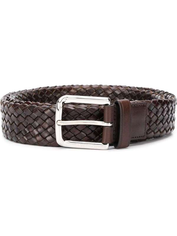 Brown Weaving Leather Belt