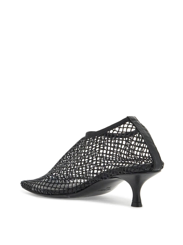 Openwork Mesh Boot Heels