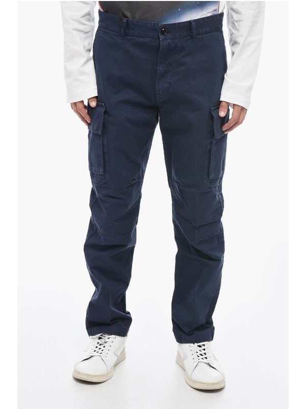 Slim-Fit Cotton Cargo Pants