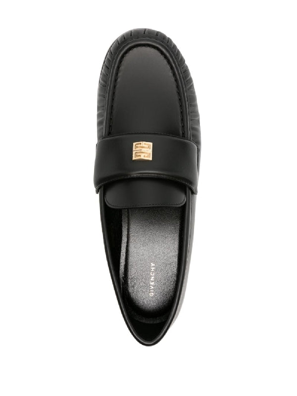 4g Metal Logo Lambskin Loafers