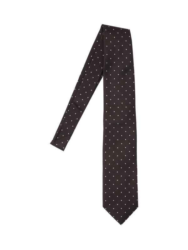 Dot Pattern Silk Necktie