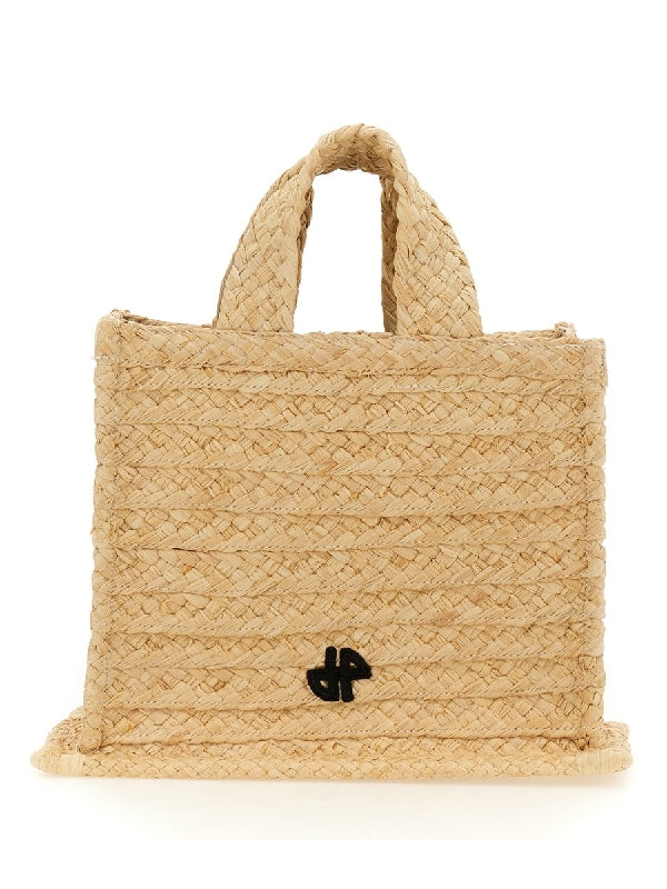 JP Raffia Small Tote Bag