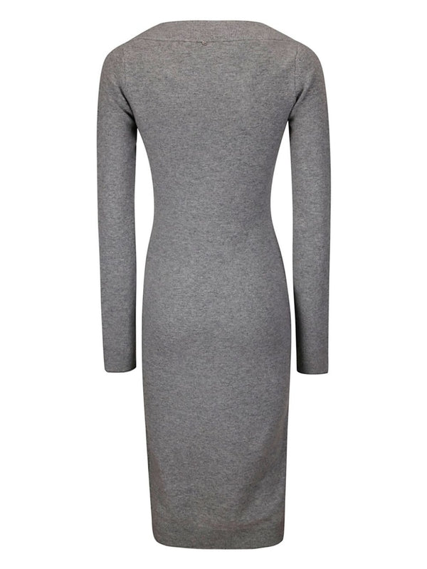 Angizia Wool Blend Midi Dress