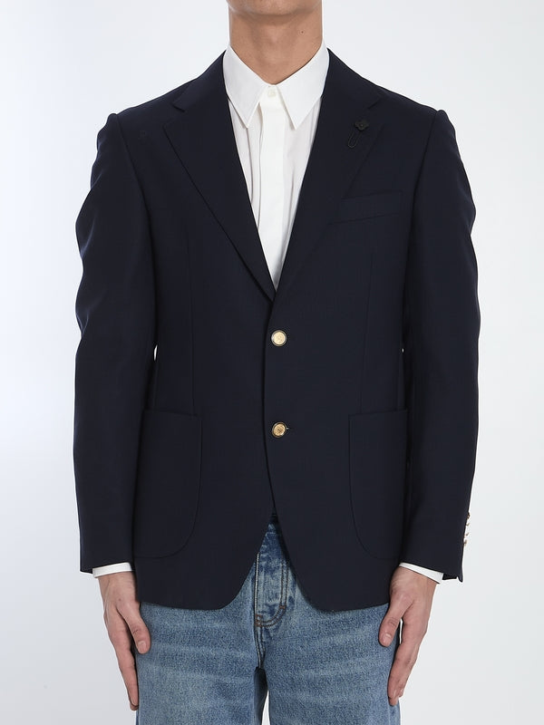 Single Breasted Wool Tailored Jacket