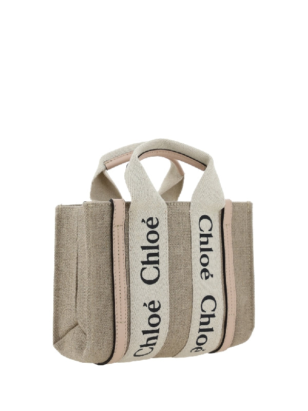 Woody Logo Strap Tote Bag