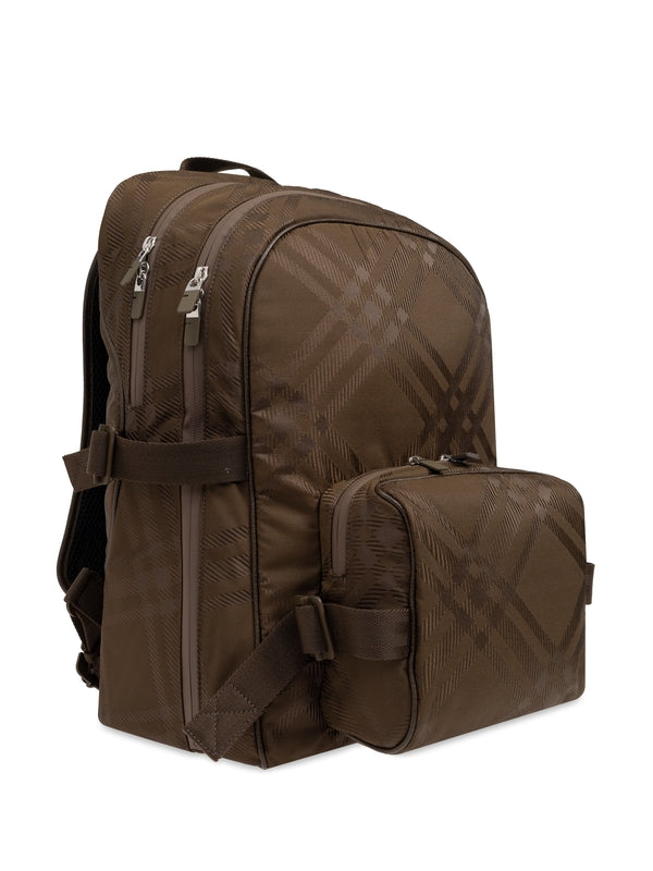 Check Jacquard Backpack