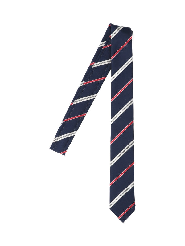 Stripe Silk Cotton Tie