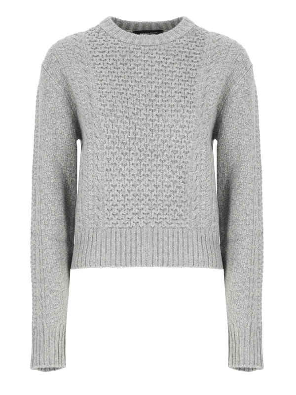 Wool Blend Crewneck Knit