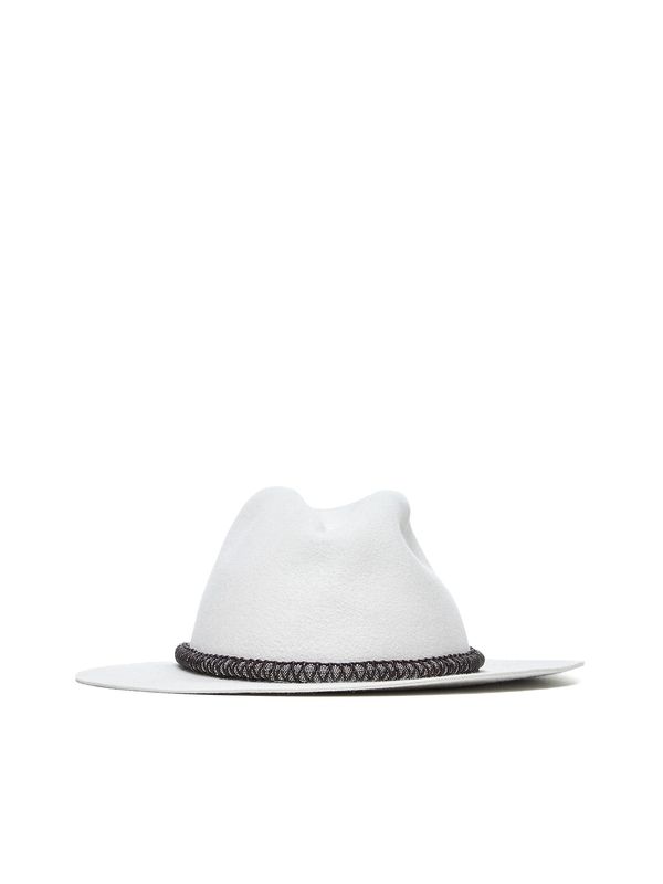 Monili Embellished Felt Fedora