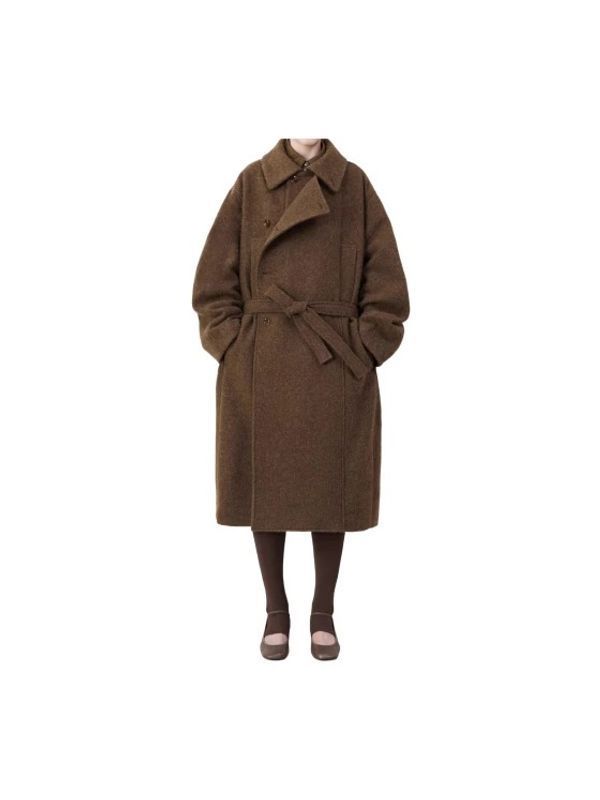 Asymmetric Bathrobe Coat