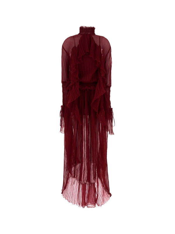 Blumarine Burgundy Long Dress
