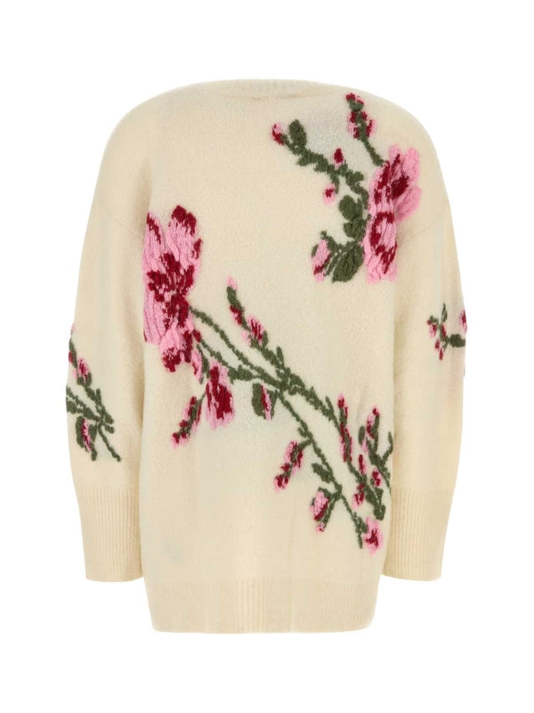 Flower
  Jacquard Cardigan