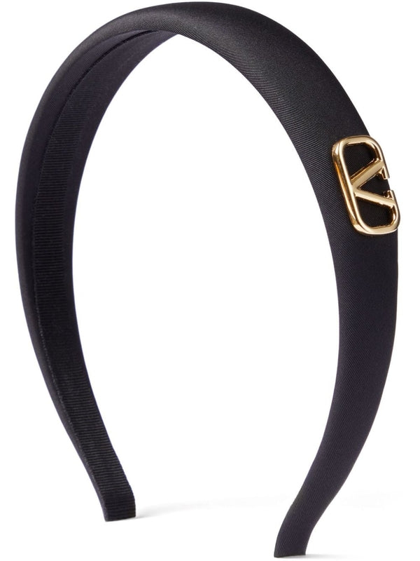 V Logo Silk Hair Band