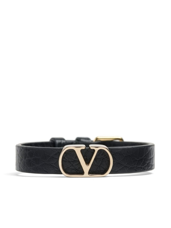 Signature V Logo Leather
  Bracelets