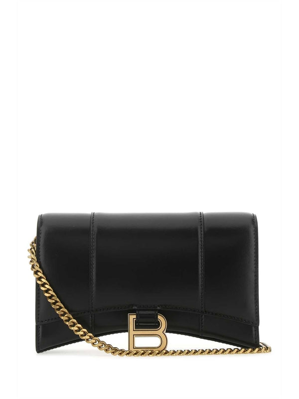 Balenciaga Hourglass Woc Black Crossbody & Shoulder Bags