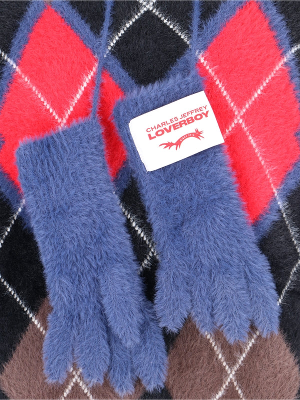 Argyle Logo Glove Detail Knit - Jente