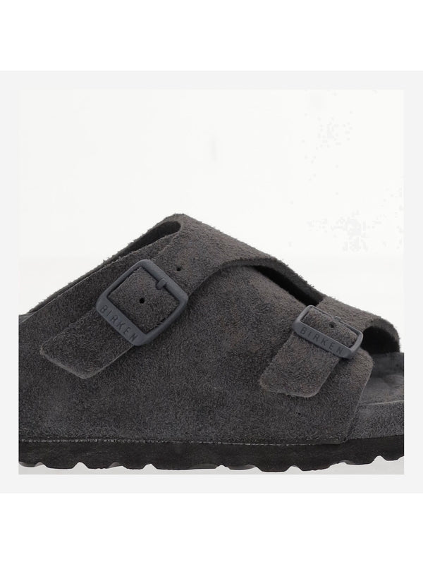 Zurich Suede Buckle Leather Sandals