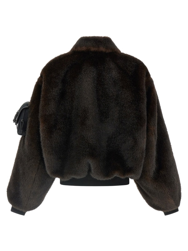 Coperni Brown Fur & Shearling