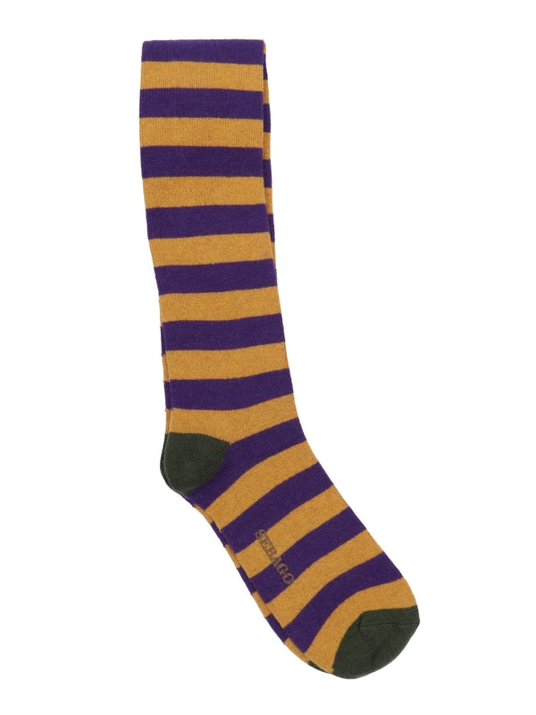 Sebago Yellow Striped Socks