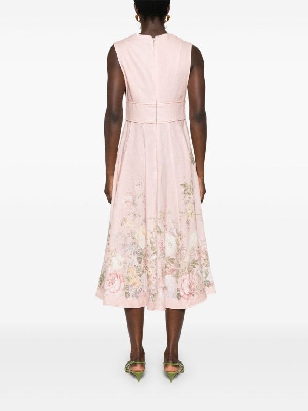 Waverly Flower Linen Dress