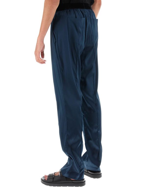 Logo Band Silk Pajama
  Pants