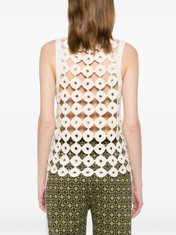 Stanza Crochet Cotton Knit
  Vest